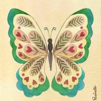 Borboleta folhagem