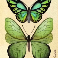 Borboletas verdes