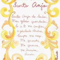 Santo anjo - amarelo