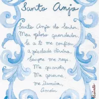 Santo anjo - azul
