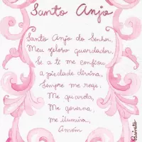 Santo anjo - rosa